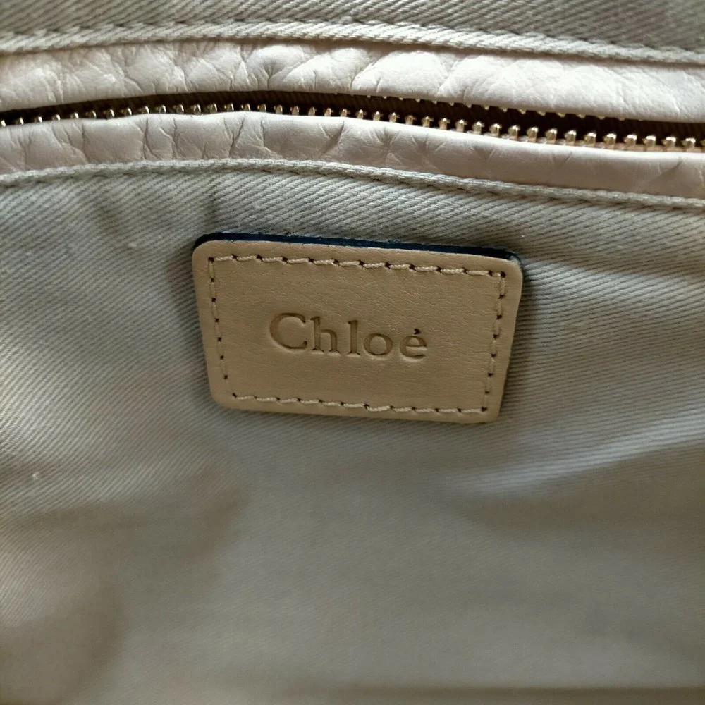 Chloe Hand Bag Brown Leather